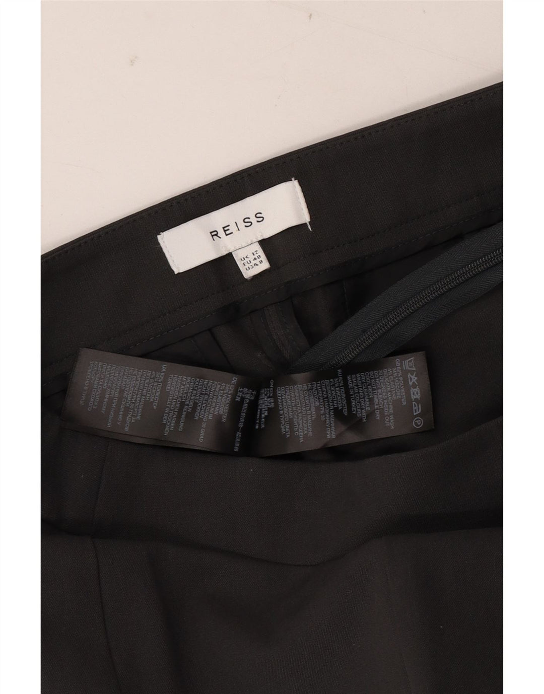 REISS Slim Chino-Hose für Damen, UK 12, M, W30, L28, Grau, Polyester