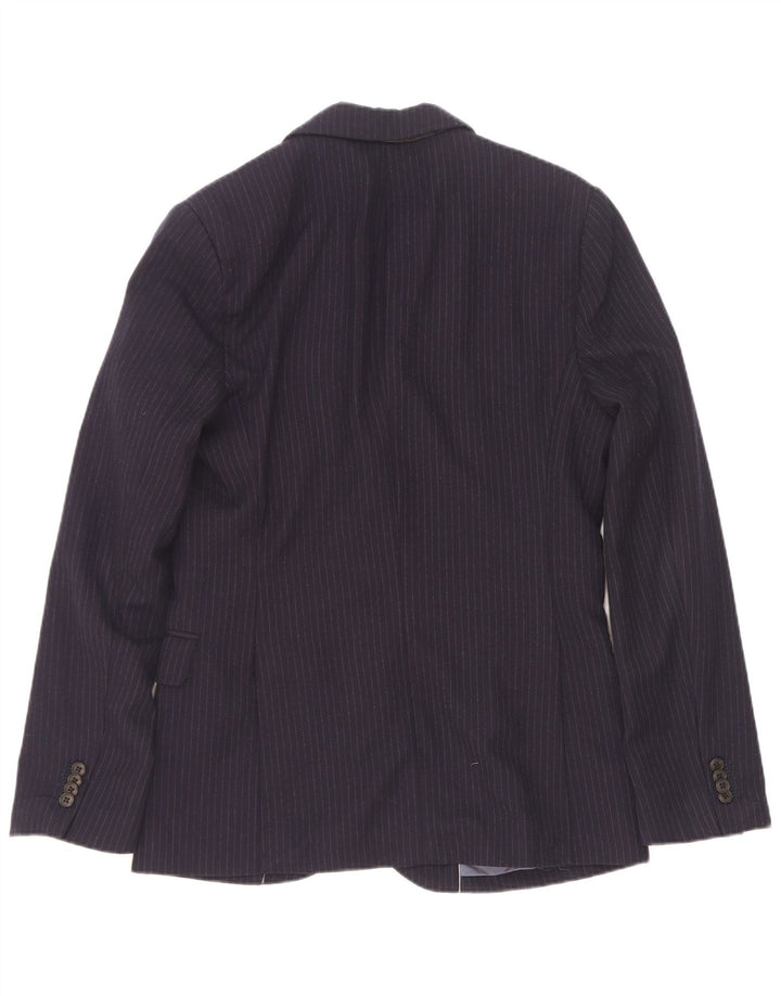 Gap Herren-Blazer mit 2 Knöpfen, Gr. 36, klein, marineblau, gestreift, Wolle