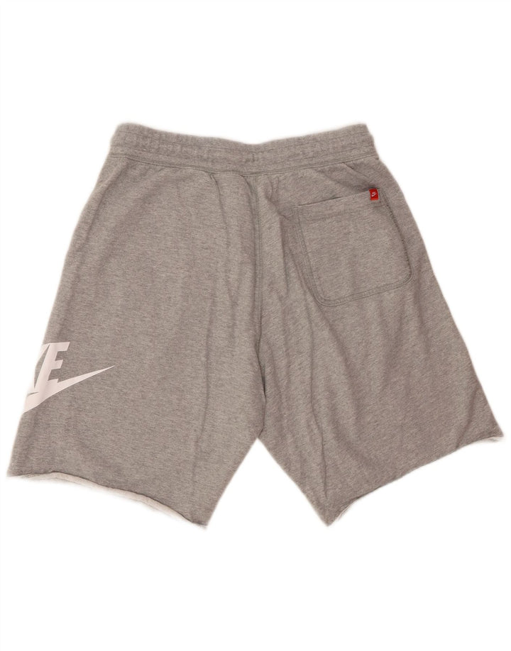 Nike Herren-Sportshorts mit Grafik, mittelgrau gefleckte Baumwolle