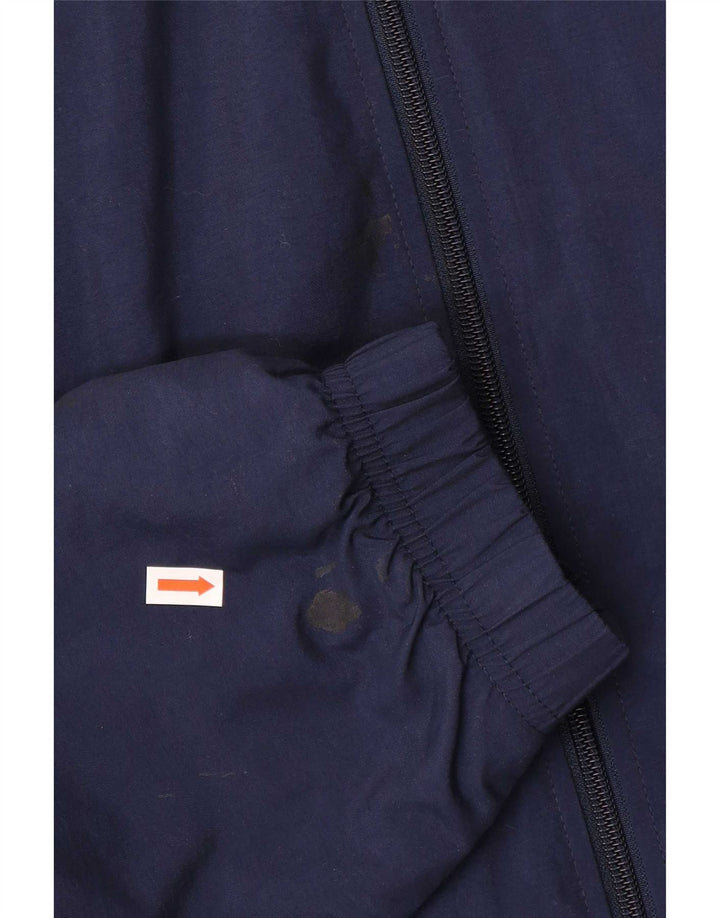 Nike Herren Bomberjacke UK 44/46 XL Marineblaues Nylon