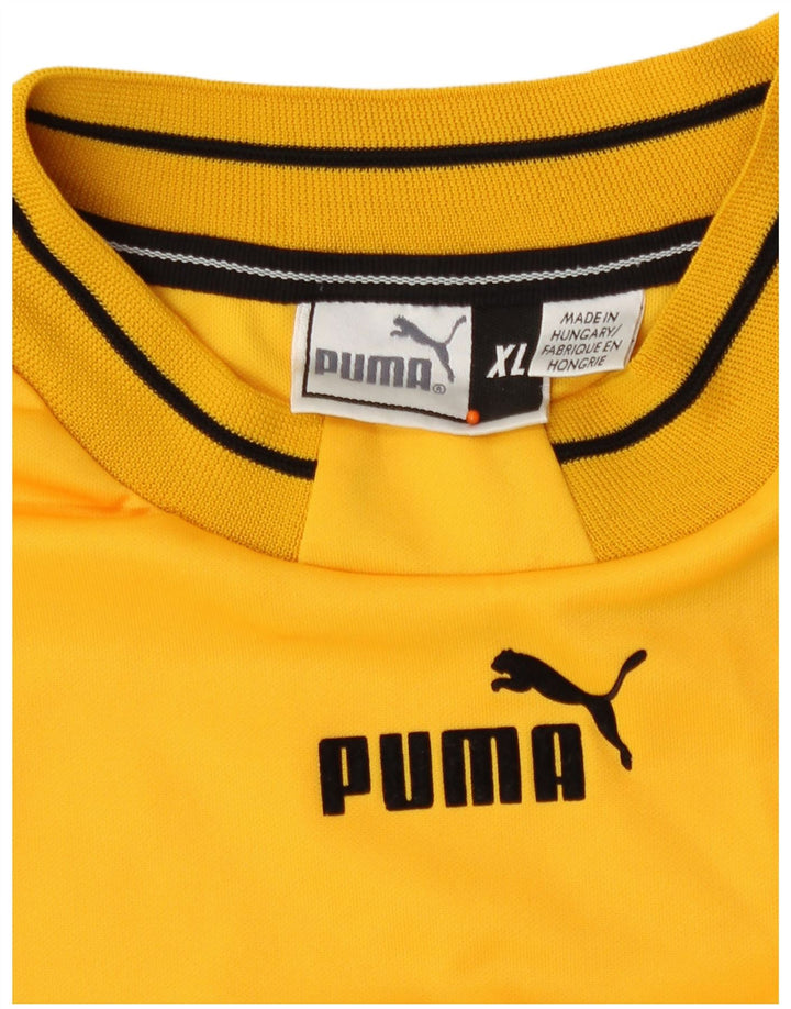 Puma Herren T-Shirt Top XL Gelb