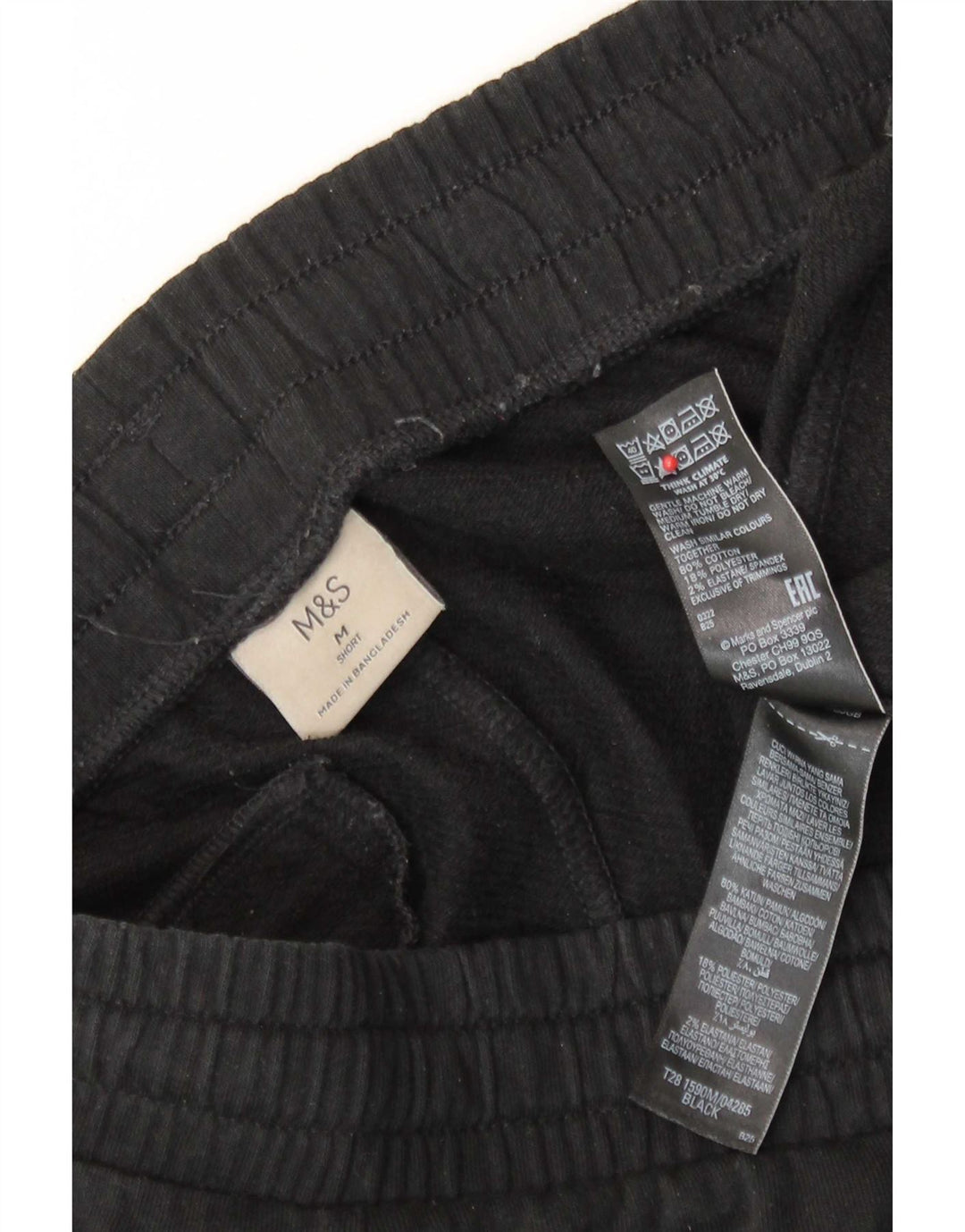 Marks & Spencer Herren-Trainingshose aus mittelschwarzer Baumwolle