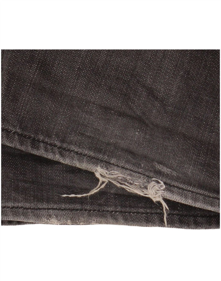 Gap Herren Straight Jeans W36 L34 Grau meliert Baumwolle