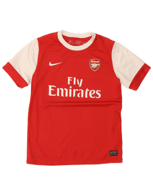 Nike Arsenal-Grafik-T-Shirt für Jungen, 12–13 Jahre, groß, rotes Polyester