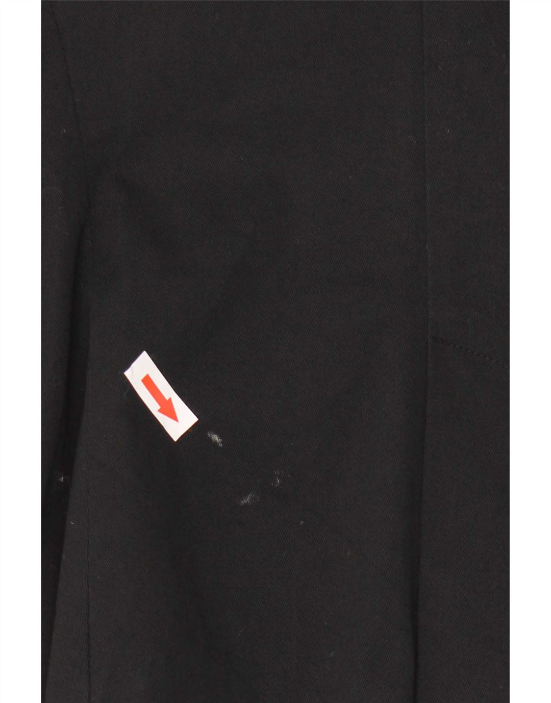 Zara Damen 1-Knopf-Blazerjacke UK 12 Mittelschwarze Baumwolle