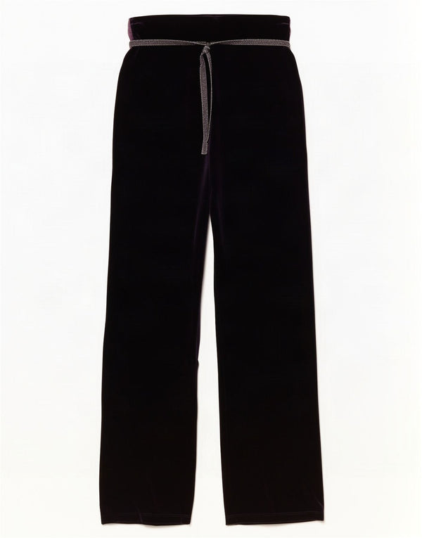 Marks & Spencer Damen Velours-Freizeithose UK 8 Small W24 L31 Lila