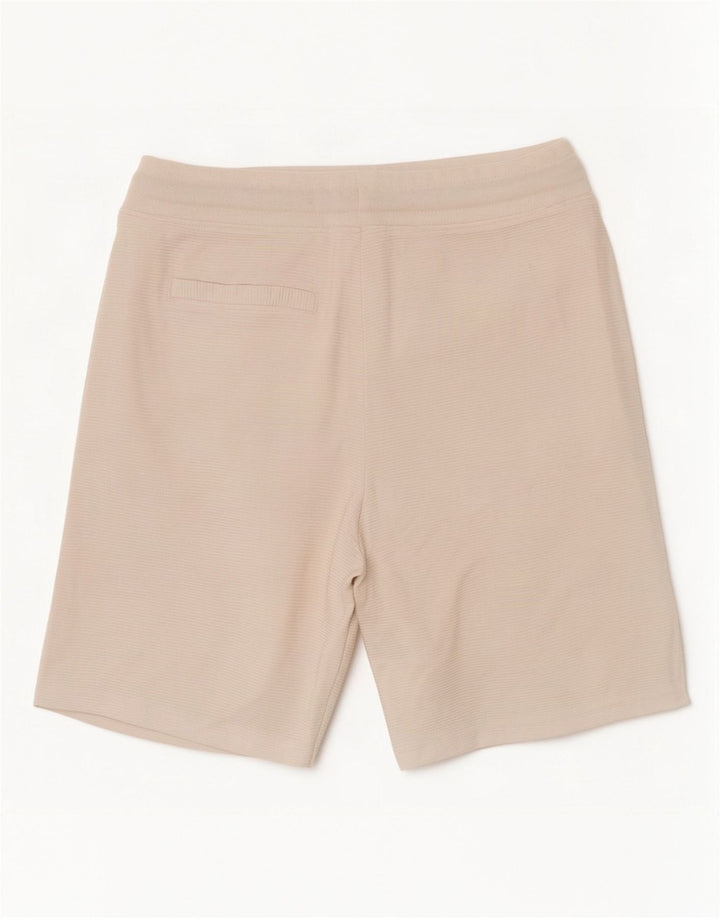 Zara Herren-Sportshorts, kleine weiße Nadelstreifen-Baumwolle