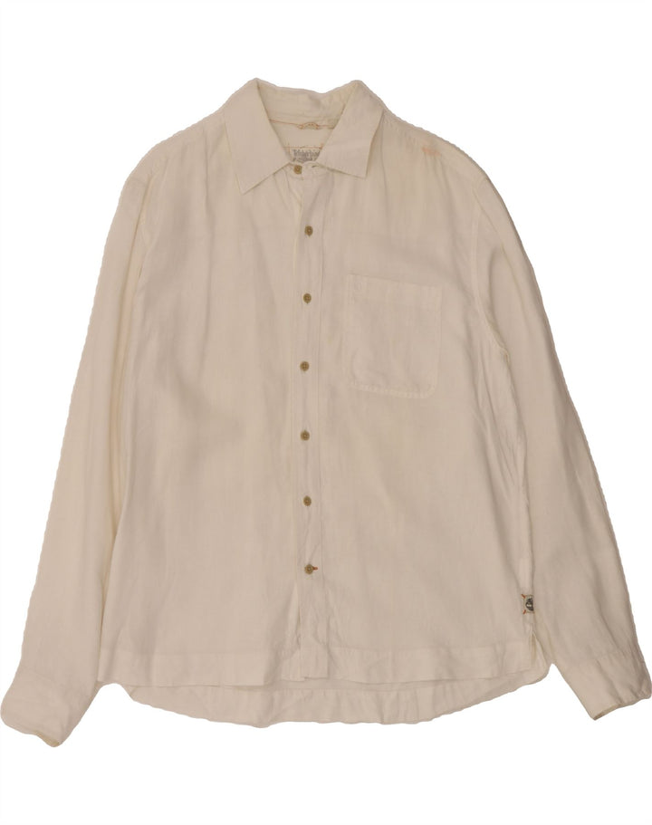 TIMBERLAND Mens Shirt XL White Vintage Timberland and Second-Hand Timberland from Messina Hembry 