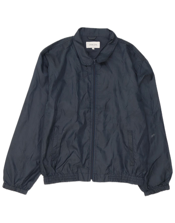Oscar Jones Herren Bomberjacke UK 40 Large Marineblau