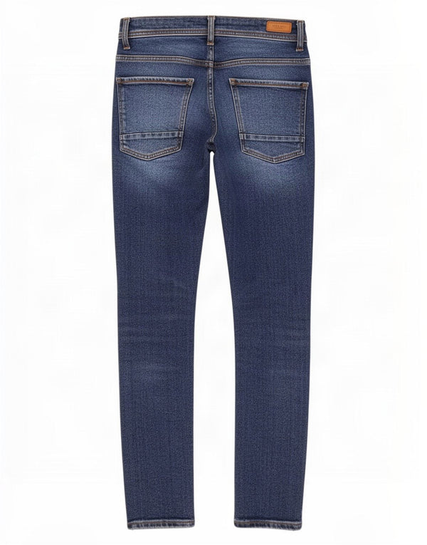 Zara Herren Skinny Jeans EU 38 Small W30 L29 Blaue Baumwolle