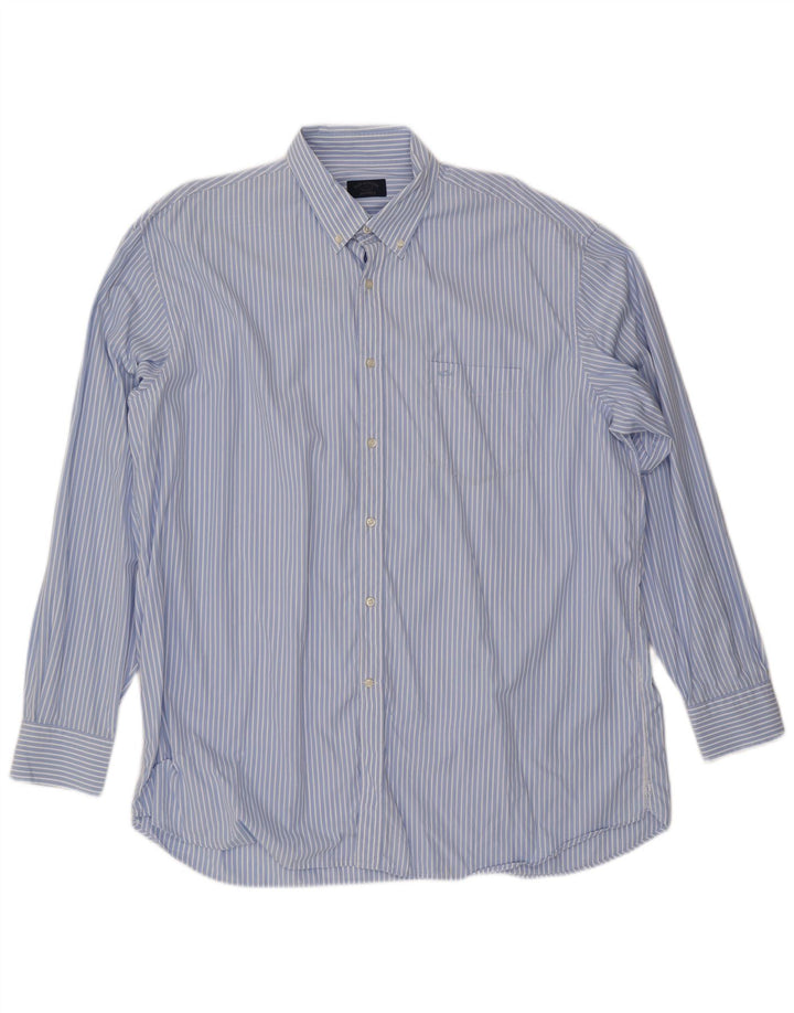 Paul & Shark Herrenhemd 2XL blau gestreift aus Baumwolle