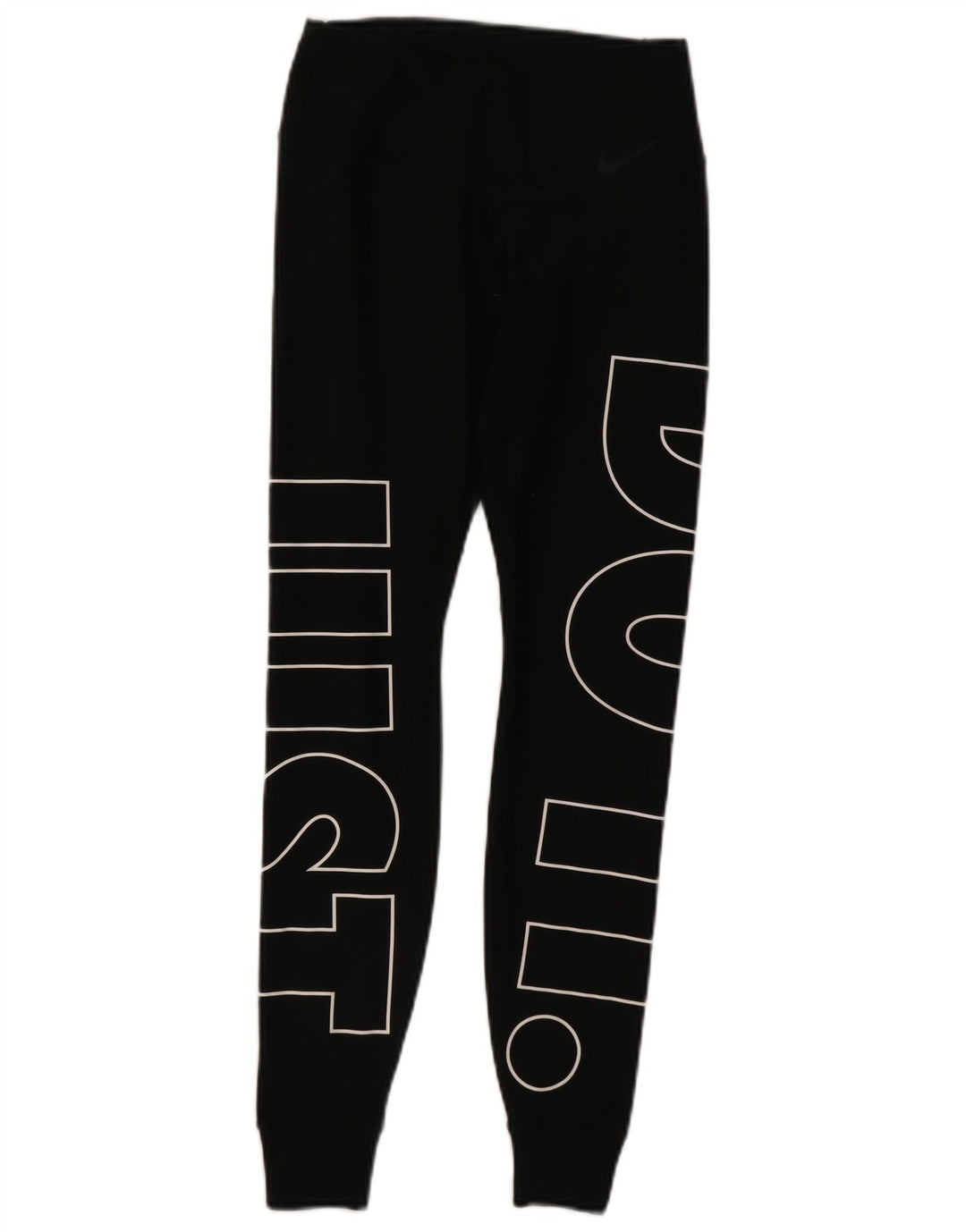 Nike Damen Dri Fit Graphic Leggings UK 6 XS Schwarz Polyester