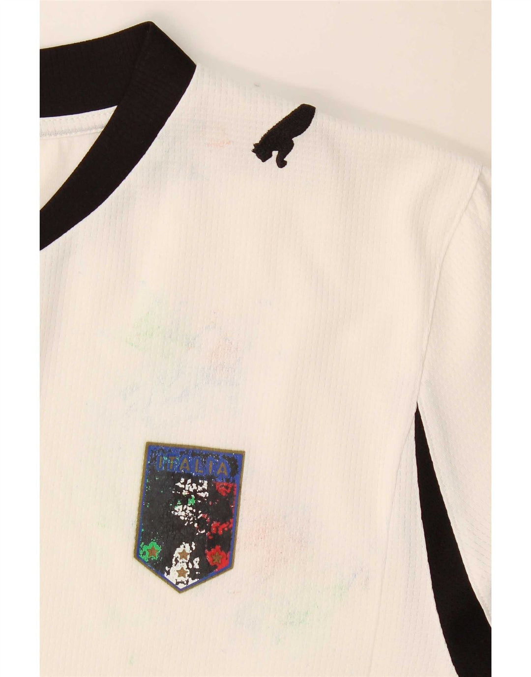 Puma T-Shirt für Jungen, 13–14 Jahre, weißes Farbblockdesign