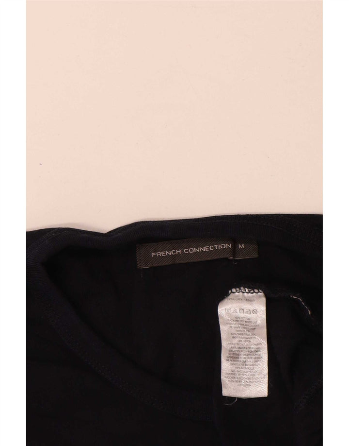 French Connection Herren-T-Shirt-Oberteil aus Baumwolle in mittlerem Marineblau