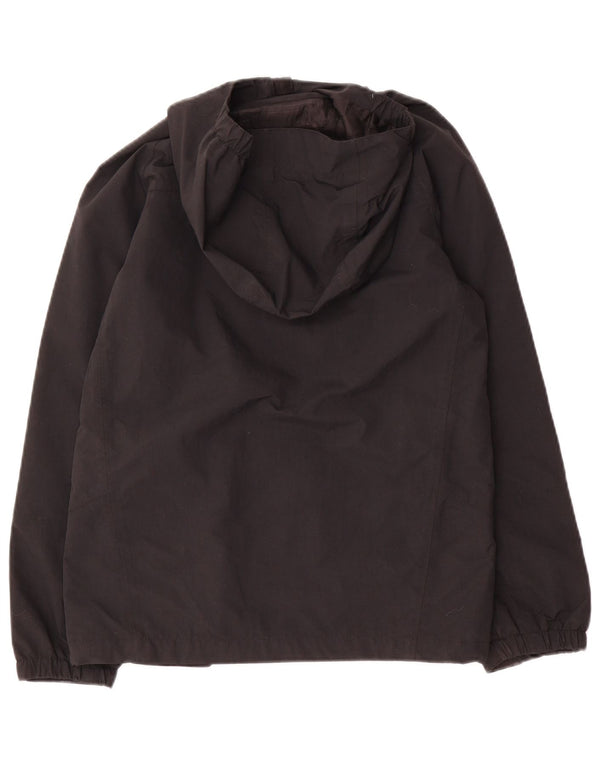 Berghaus Jungen-Regenjacke mit Kapuze, 11–12 Jahre, schwarzes Polyamid