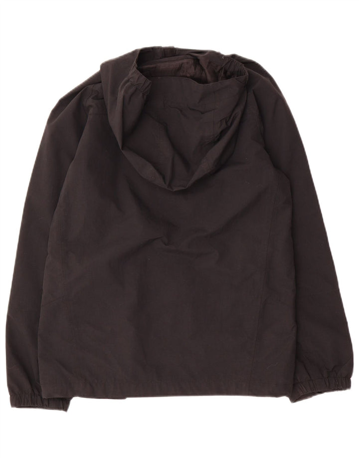 Berghaus Jungen-Regenjacke mit Kapuze, 11–12 Jahre, schwarzes Polyamid