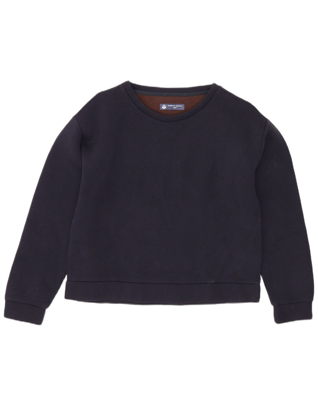 NORTH SAILS Damen Sweatshirt Pullover UK 10 Small Marineblau Baumwolle