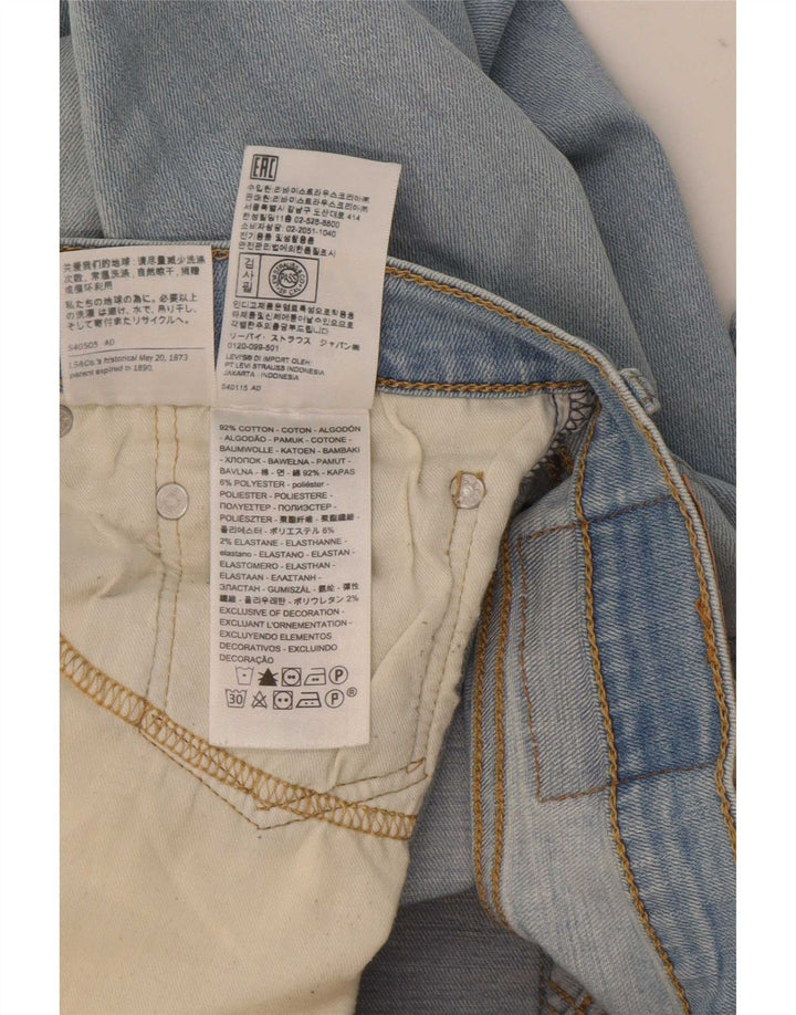 Levi's Damen 511 Slim Jeans W32 L32 Blaue Baumwolle