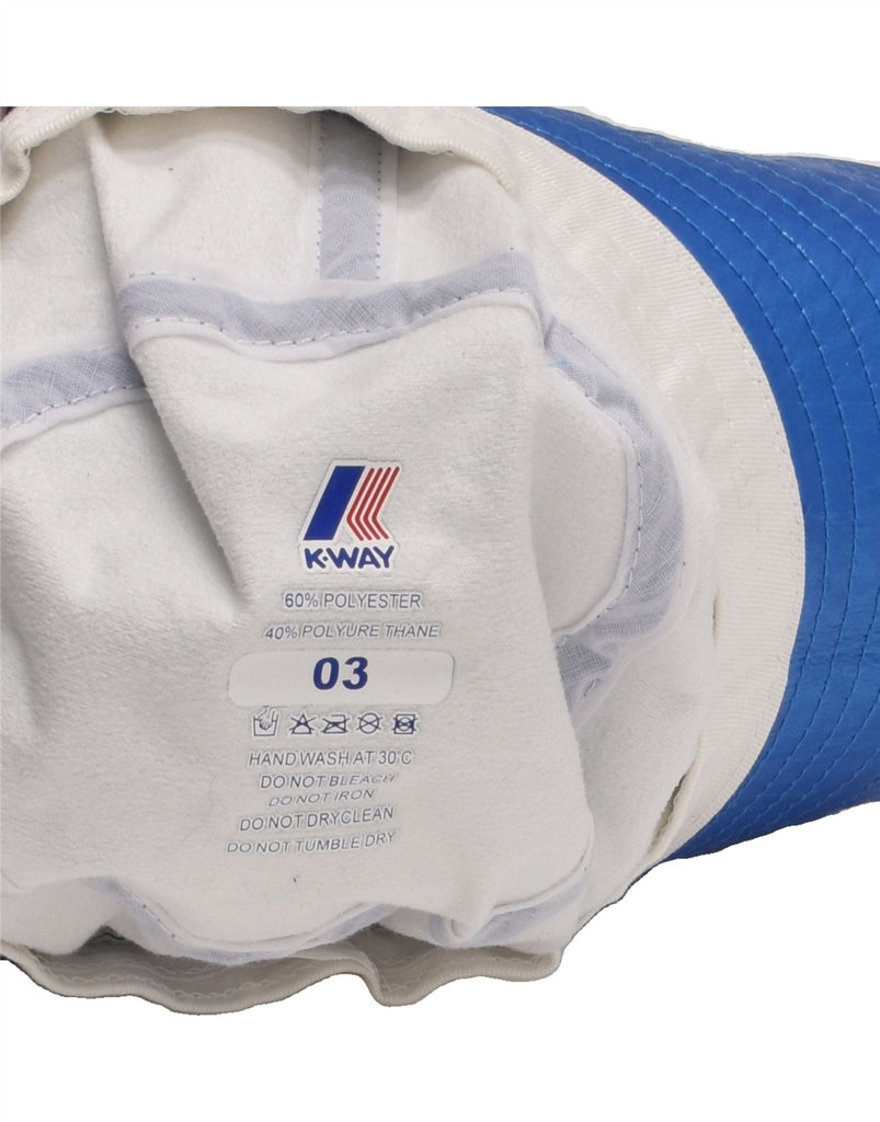 K-WAY Girls Bucket Hat 2-3 Years Blue Polyester Vintage K-Way and Second-Hand K-Way from Messina Hembry 