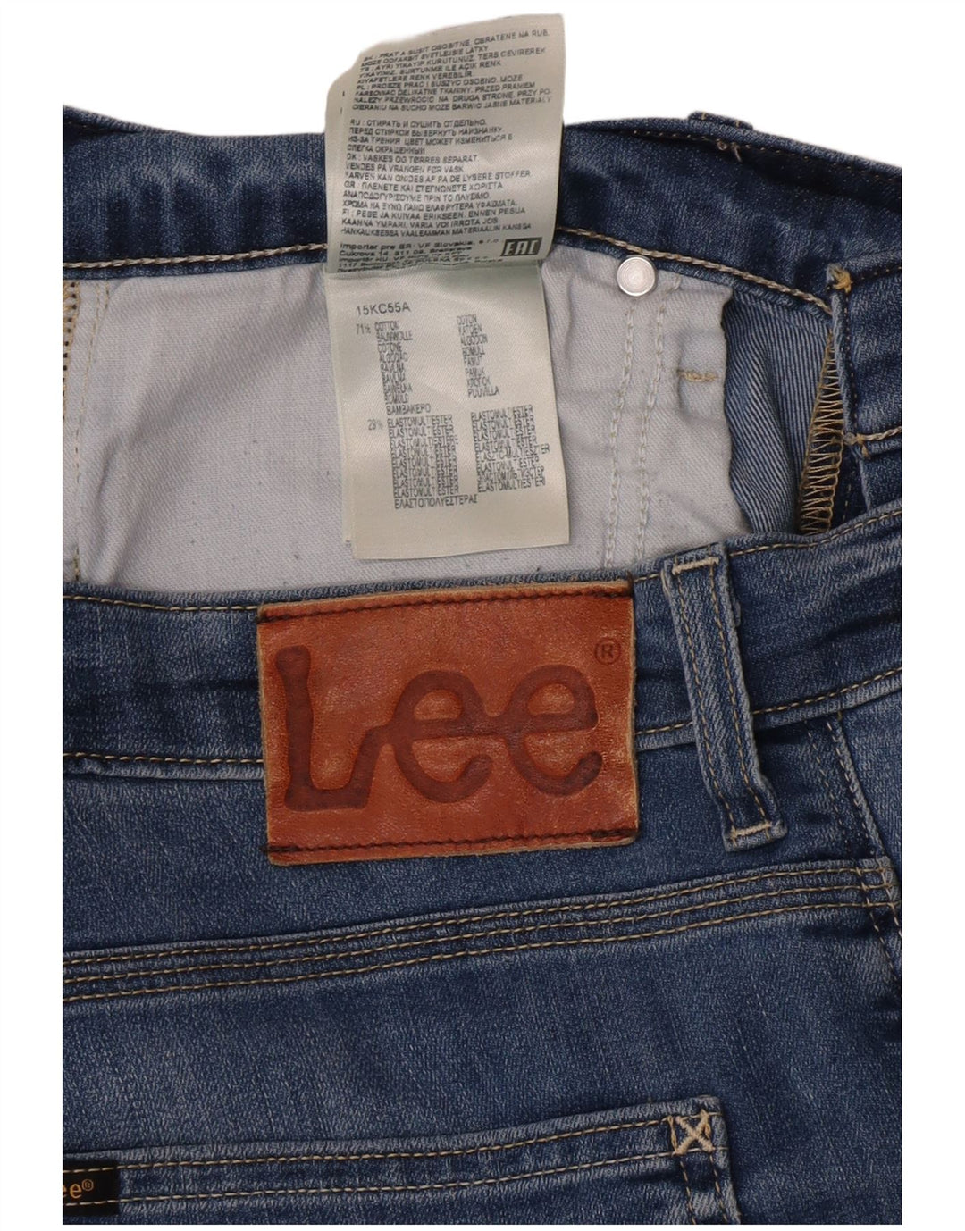 Lee Herren Powell Slim Jeans W34 L28 Blaue Baumwolle