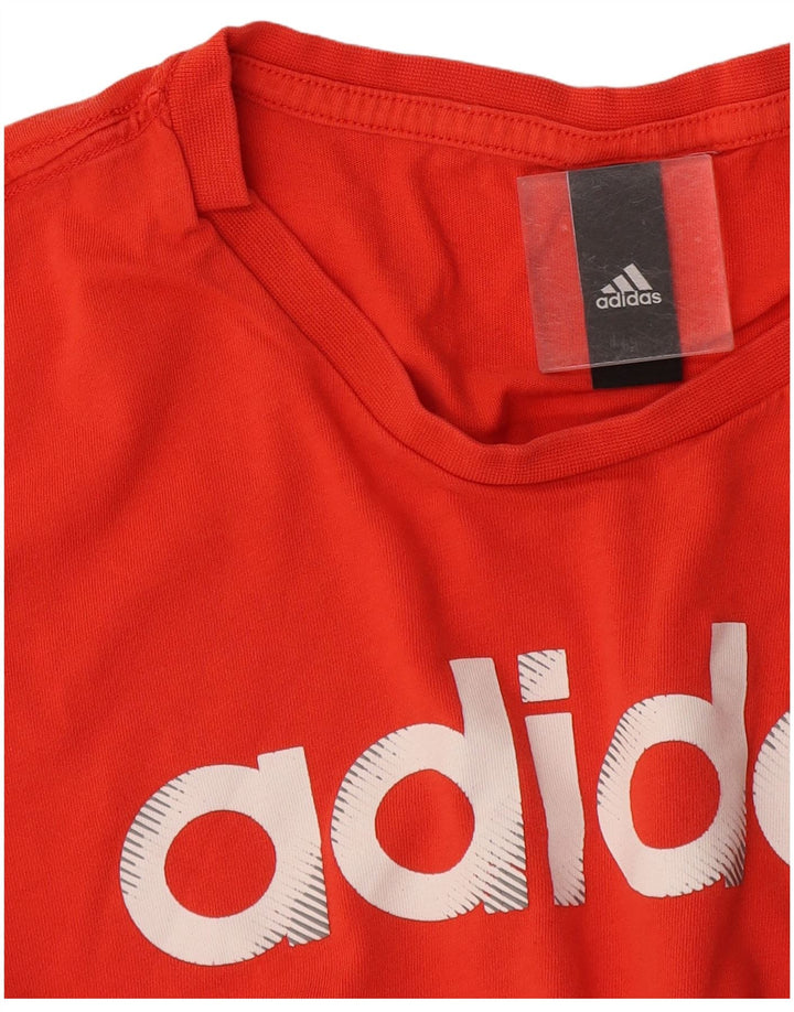 Adidas Herren Grafik T-Shirt Top Small Orange
