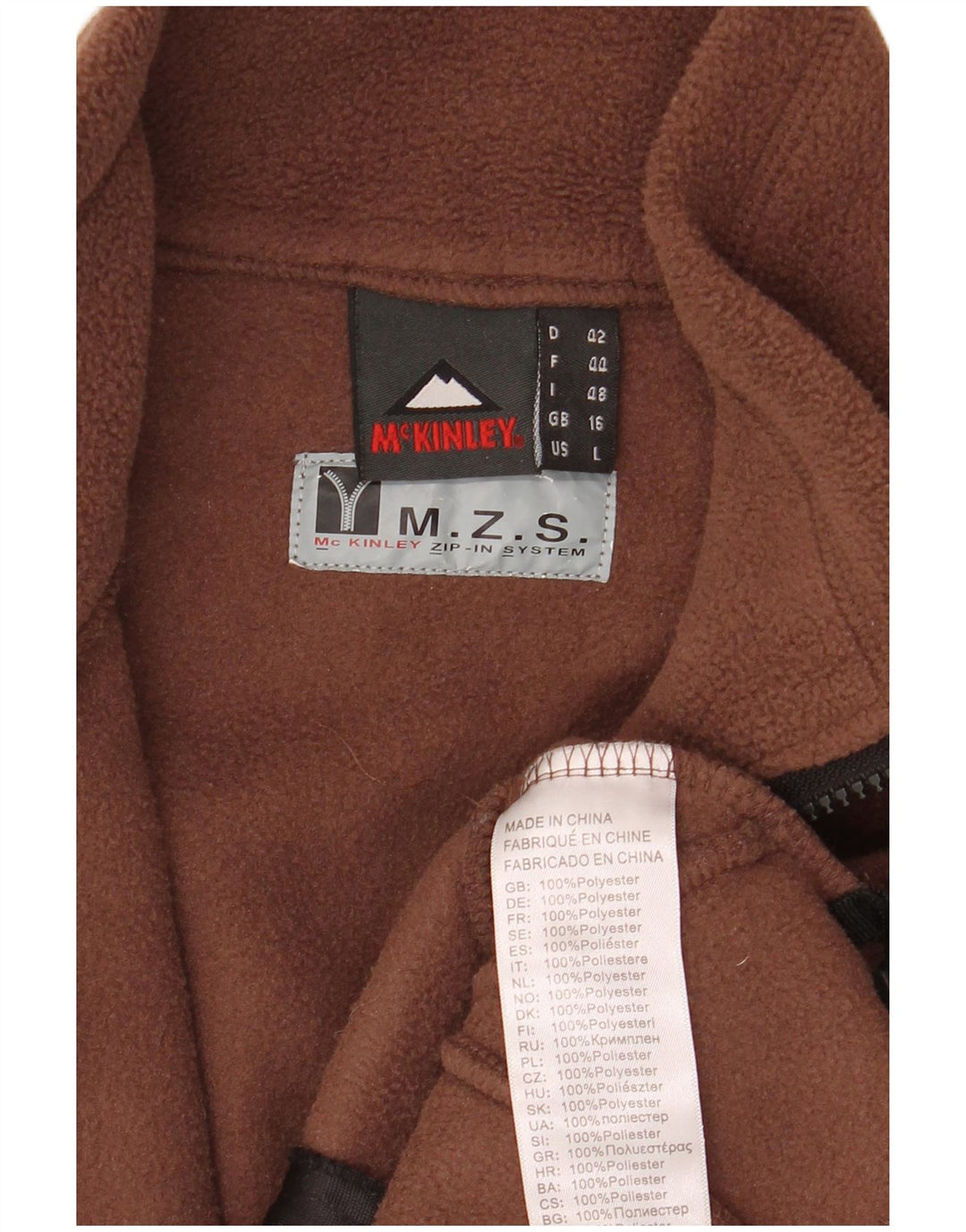 McKinley Damen Fleecejacke UK 16 Large Braun Polyester