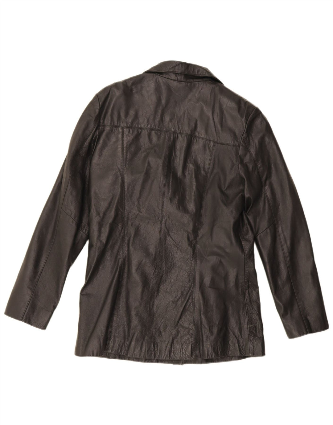Saki Damen Lederjacke EU 40 Mittelschwarzes Leder