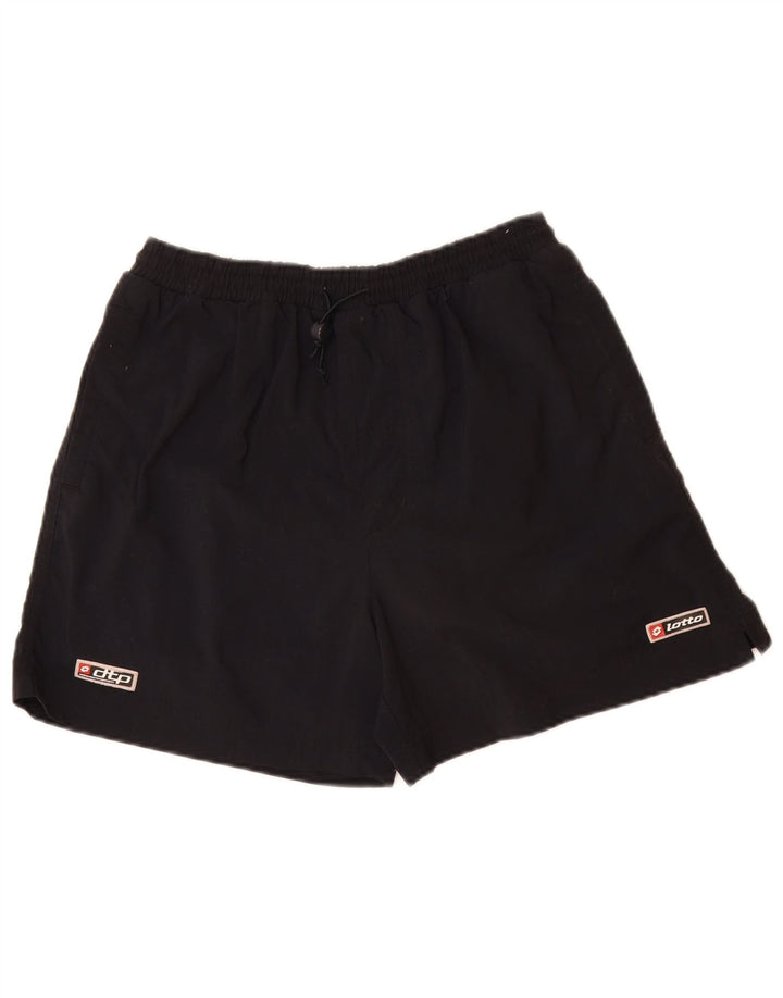 LOTTO Herren Sportshorts UK 38/40 Medium Schwarz Polyamid