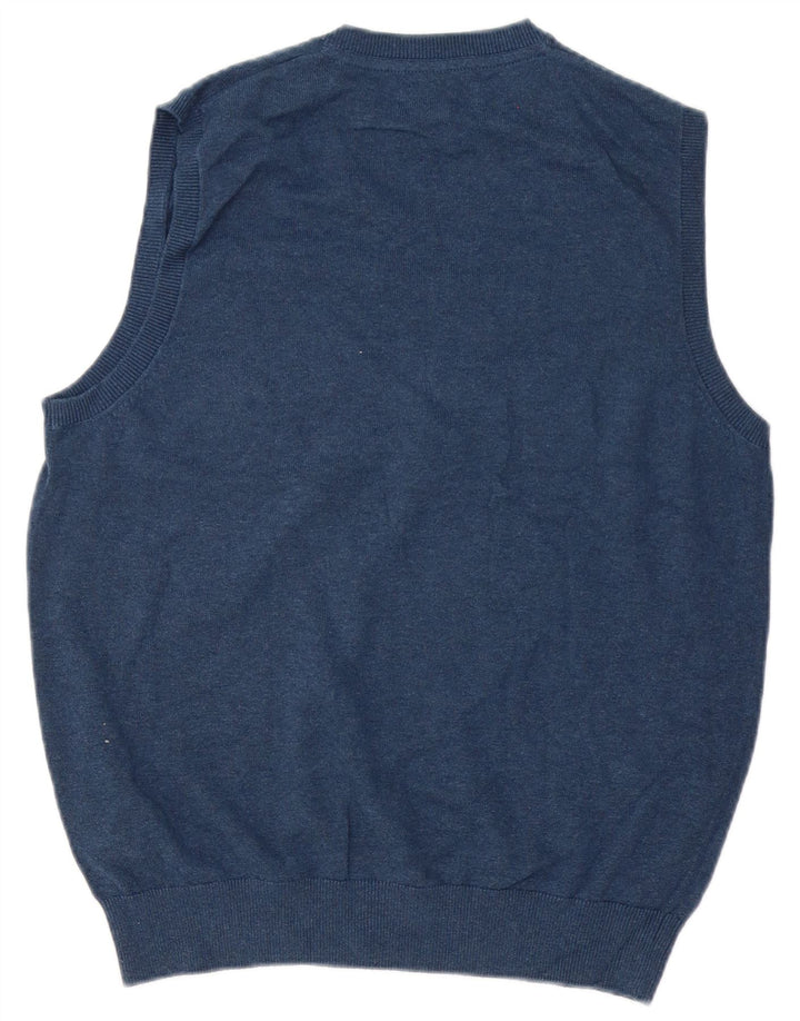 Marks & Spencer Herren-Weste-Tanktop aus mittelblauer Baumwolle