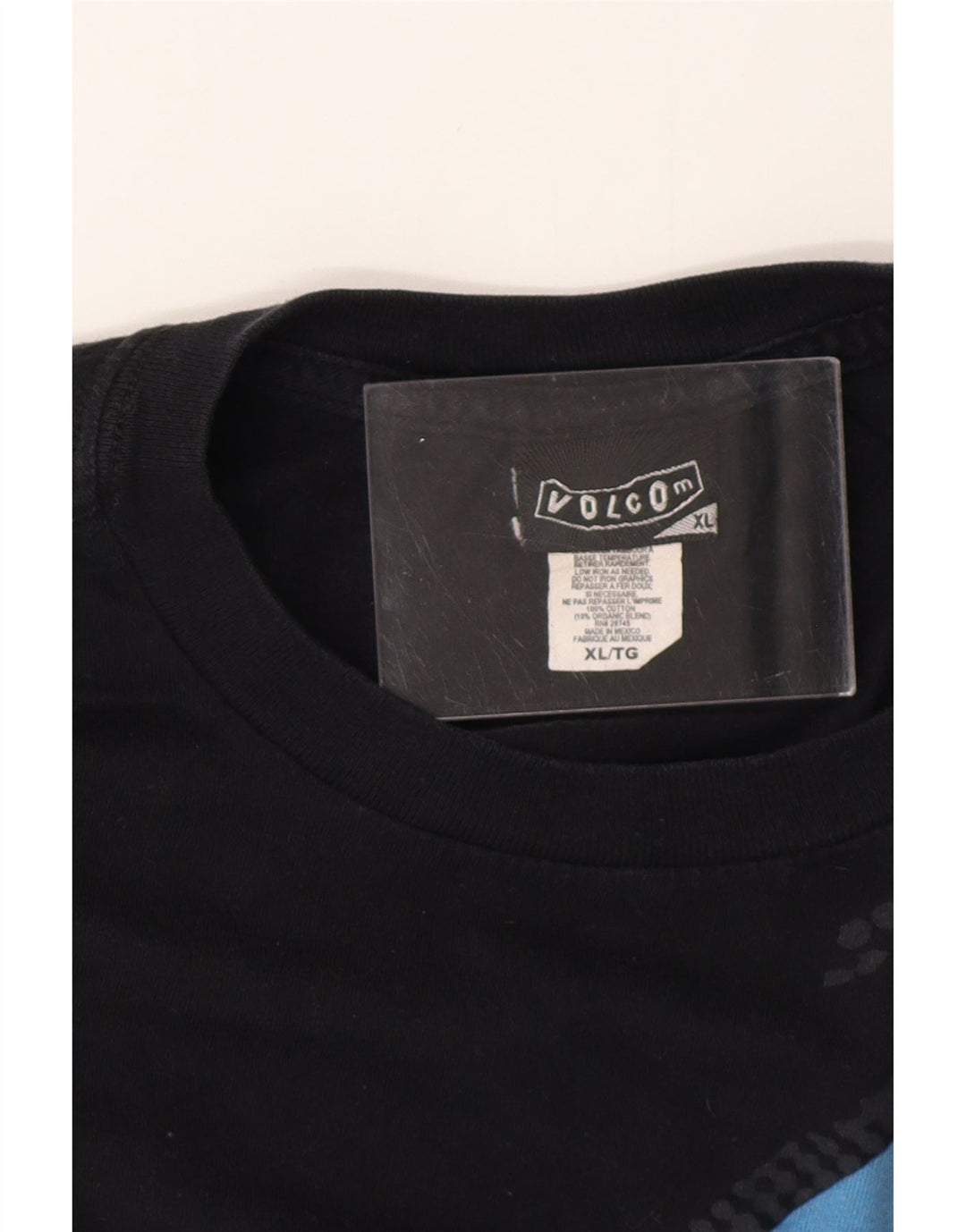 VOLCOM Herren Grafik T-Shirt Top XL Schwarz Baumwolle