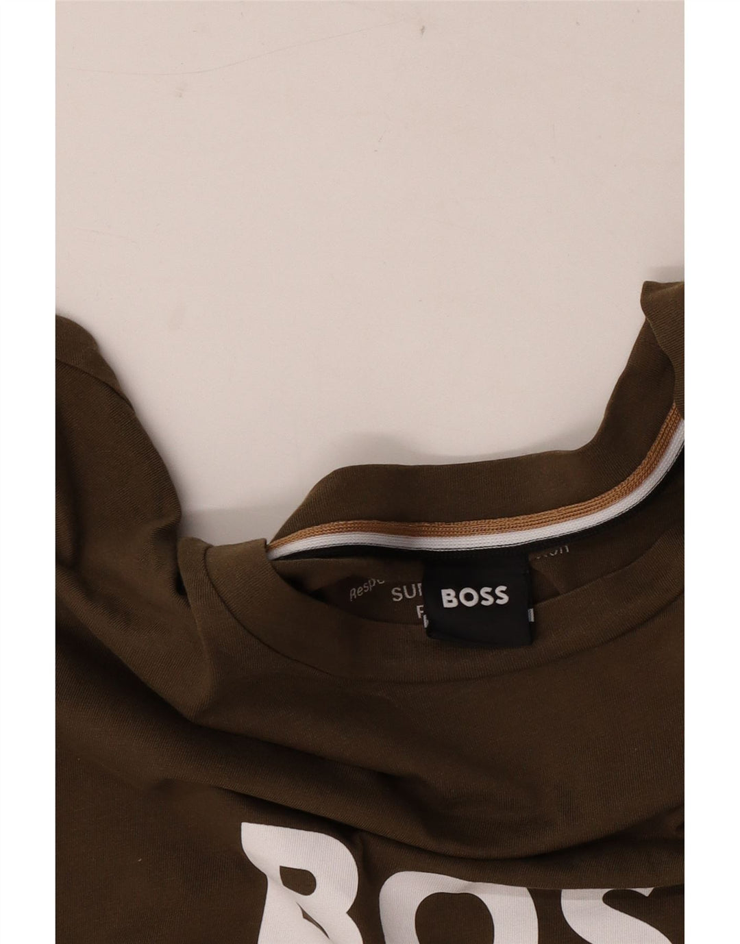 Hugo Boss Herren Grafik-T-Shirt-Oberteil Mittel Khaki