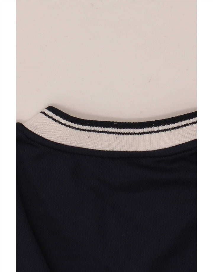 Fila Herren T-Shirt Top Small Marineblau Colourblock Polyester