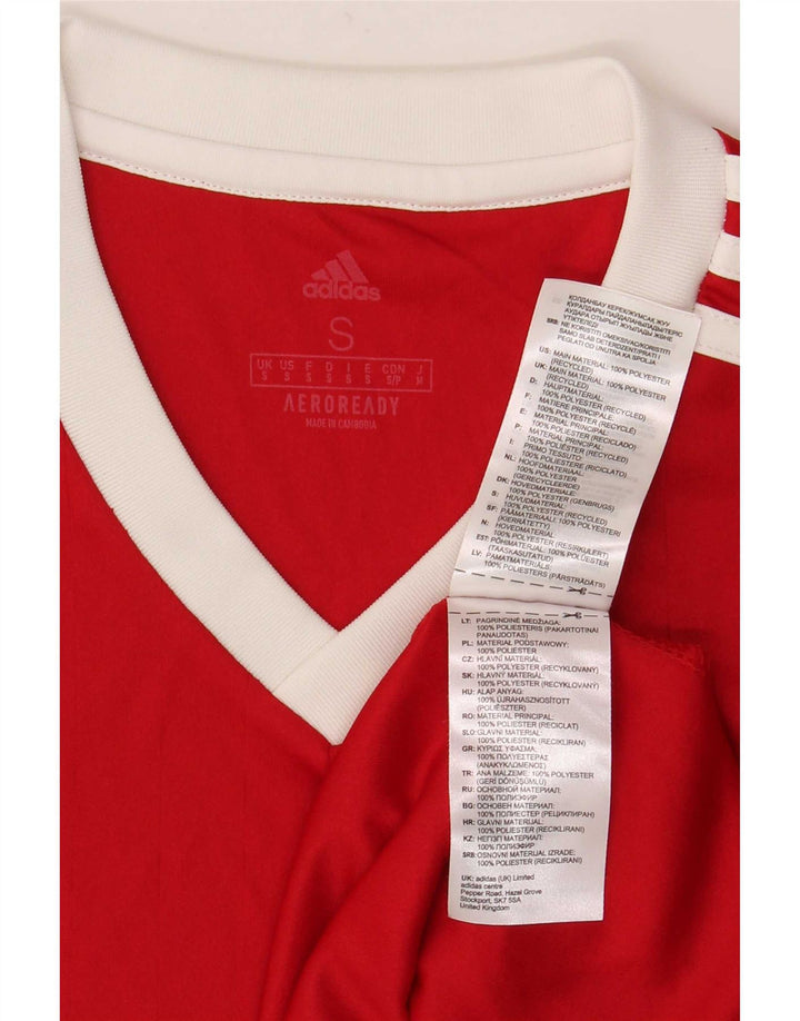 Adidas Herren Aeroready T-Shirt Top Small Rot Polyester