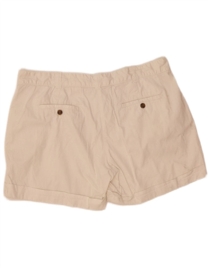 Jigsaw Damen Pegged Chino Shorts UK 14 Large W36 Weiß