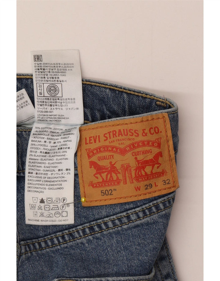 Levi's Herren 502 Tapered Jeans W29 L32 Blaue Baumwolle