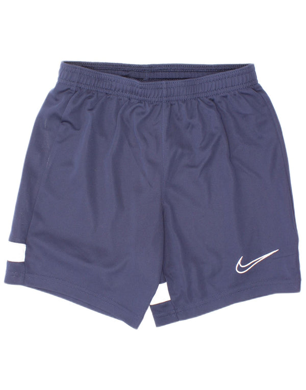 Nike Dri Fit Sportshorts für Jungen, 8–9 Jahre, Größe S, Marineblau, Farbblock