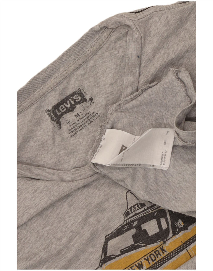 Levi's Herren-T-Shirt mit Grafik, mittelgrau gesprenkelte Baumwolle