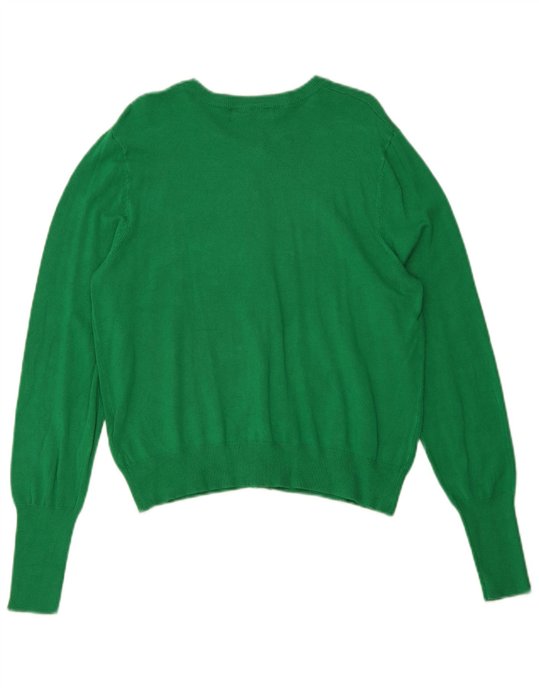 Marks & Spencer Damen Crop Cardigan Pullover UK 12 Mittelgrüne Viskose