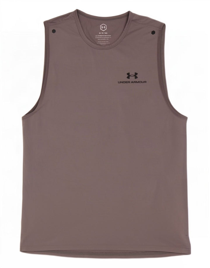 Under Armour Herren-Weste-Top aus mittelgrauem Polyester