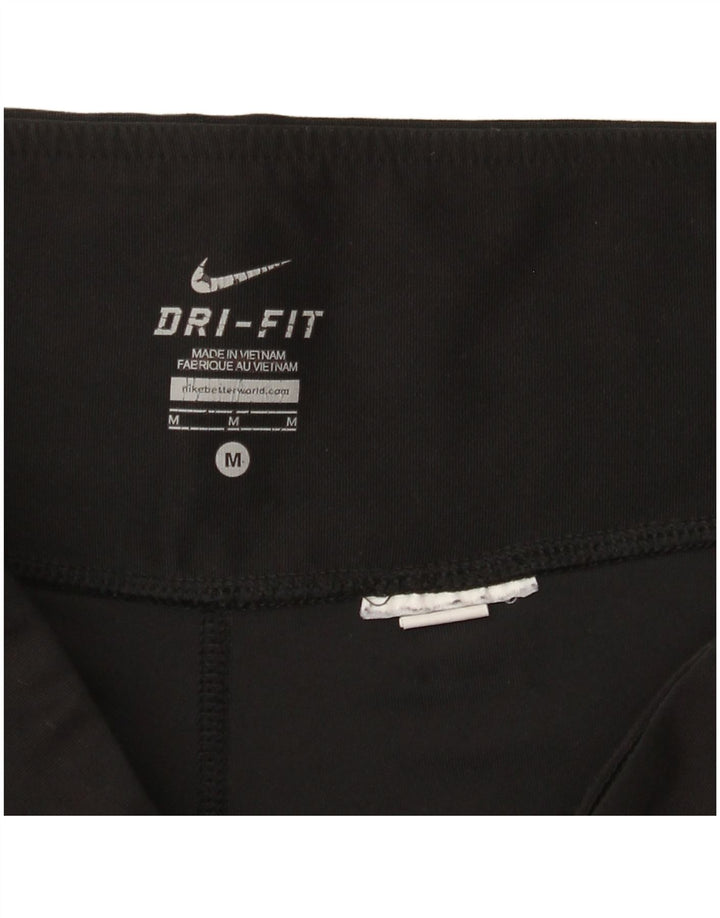 Nike Damen Dri Fit Trainingshose UK 14 Medium Schwarz