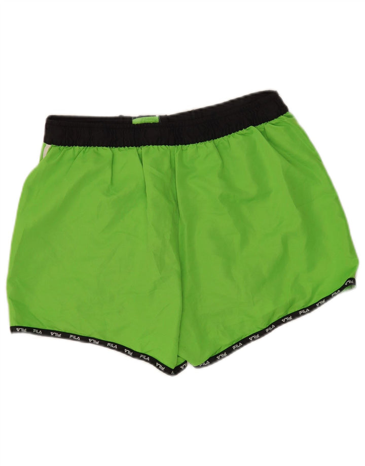Fila Damen Badeshorts mit Grafik, UK 14, Größe L, Grün, Polyester