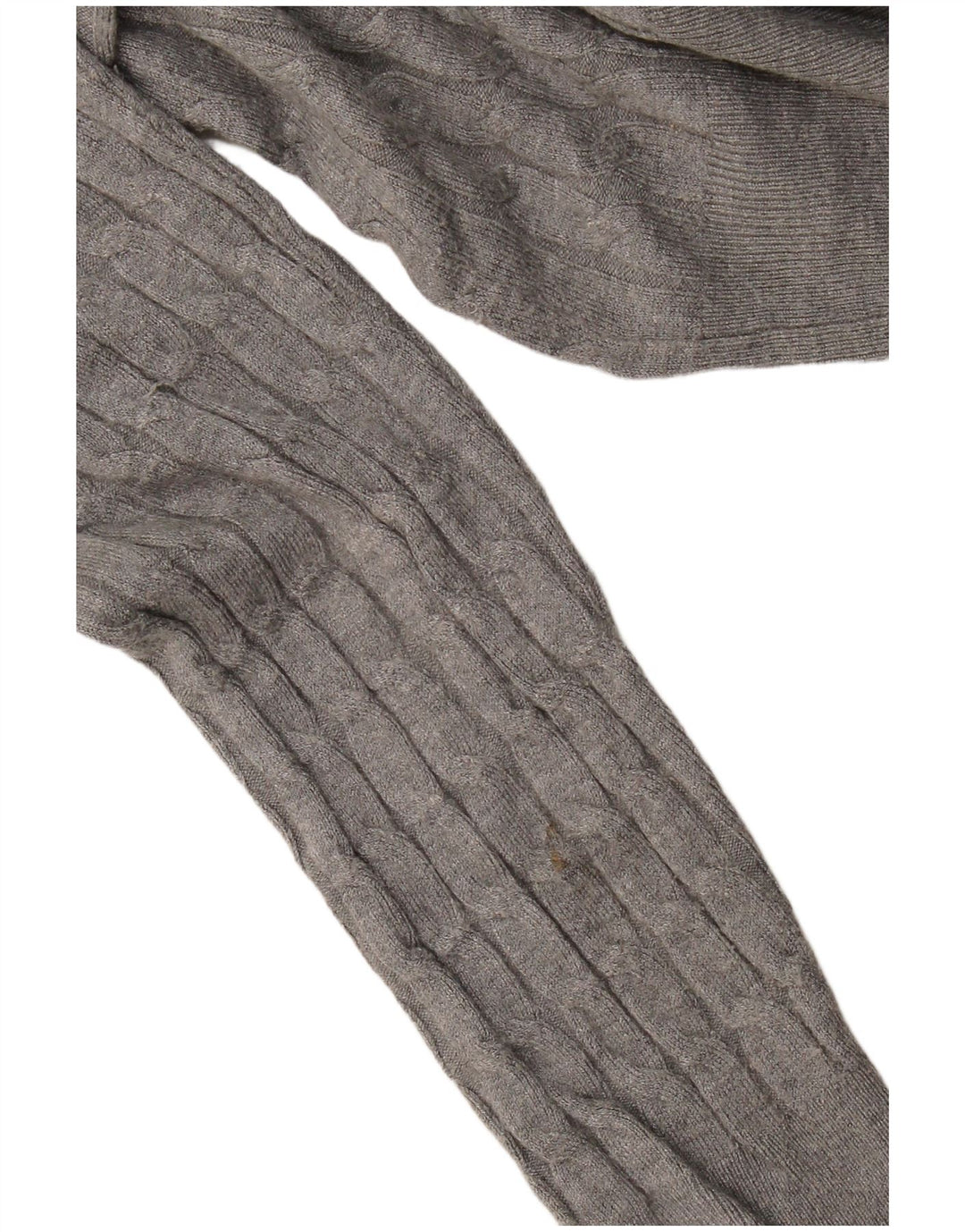 Zara Herren-Pullover mit Rundhalsausschnitt, mittelgraue Viskose
