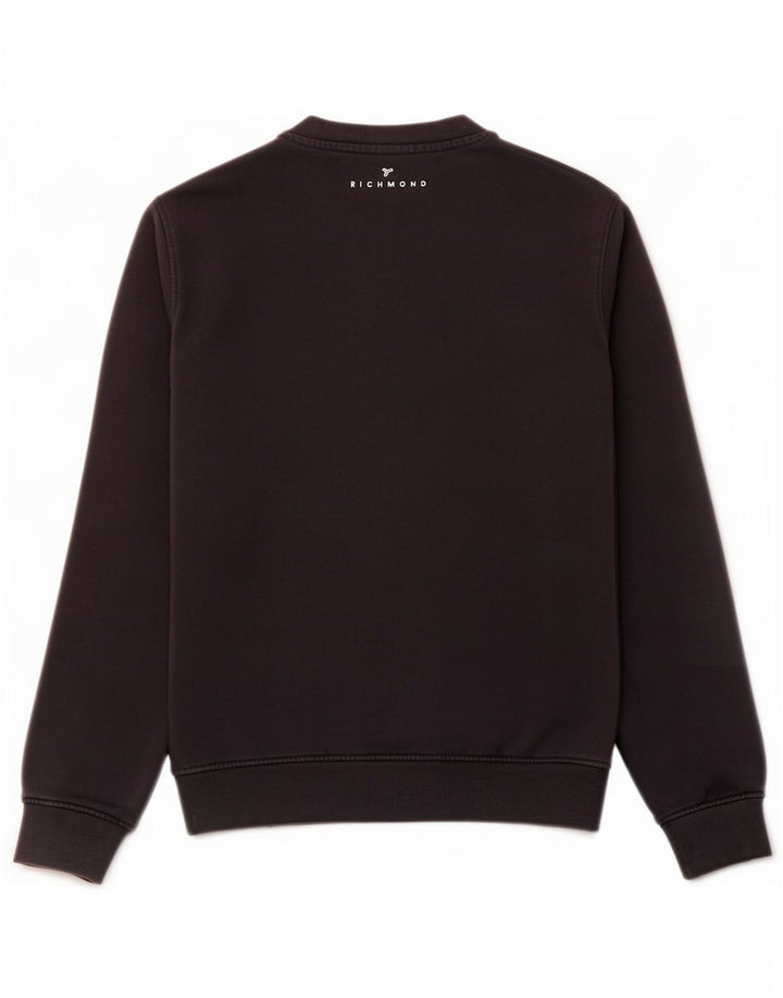 Richmond Herren-Sweatshirt mit Grafik, mittelschwarz, Baumwolle