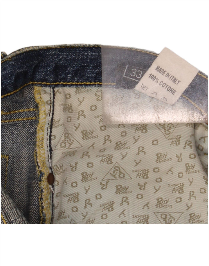 ROY ROGERS Herren De Luxe Straight Jeans W33 L36 Blaue Baumwolle