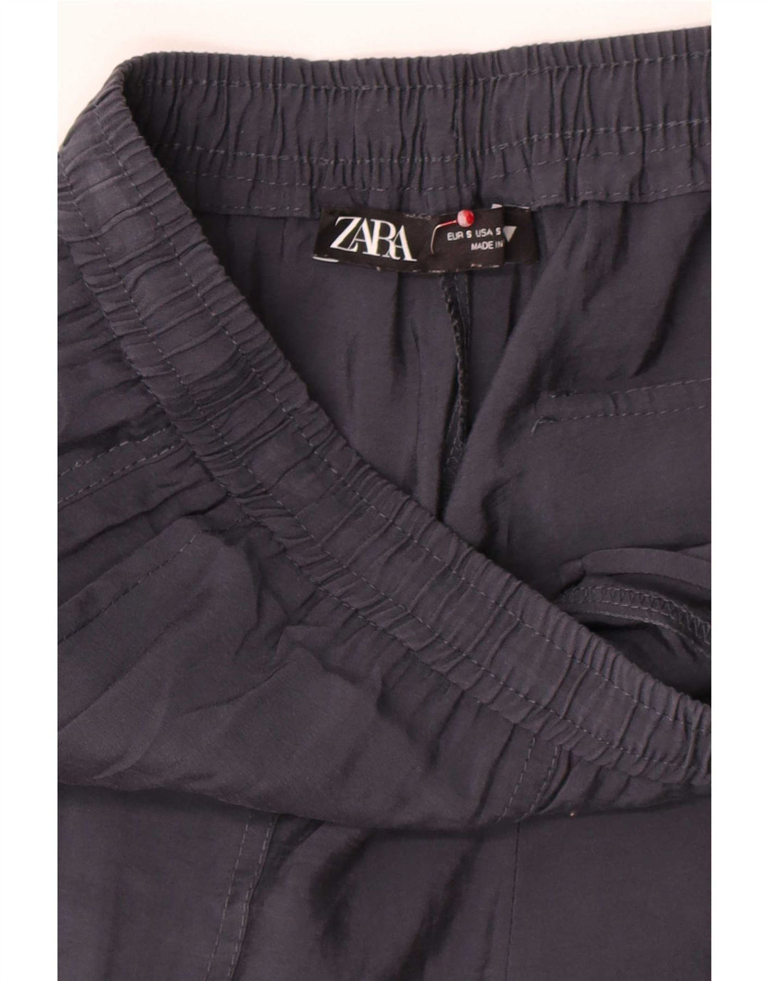 Gerade geschnittene Damenhose von Zara, Größe S, W28, L25, Grau
