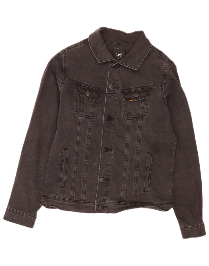Lee Jeansjacke für Jungen, 7–8 Jahre, schwarze Baumwolle