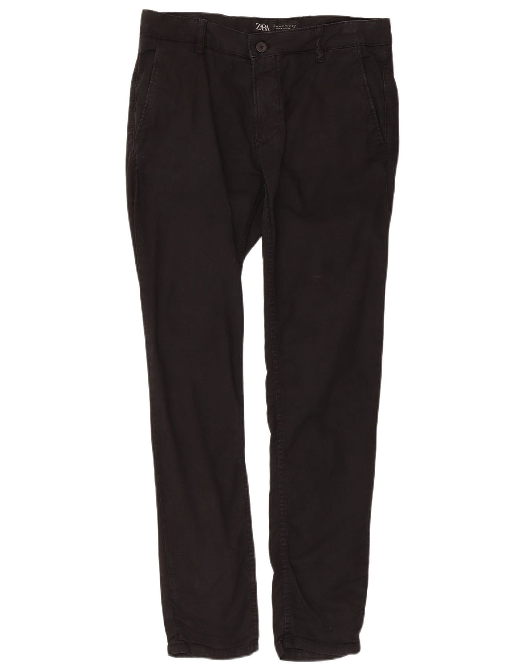 Zara Slim Chino-Hose für Herren, EU 40, M, W31, L29, Schwarz
