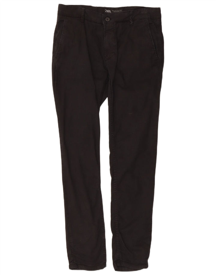 Zara Slim Chino-Hose für Herren, EU 40, M, W31, L29, Schwarz