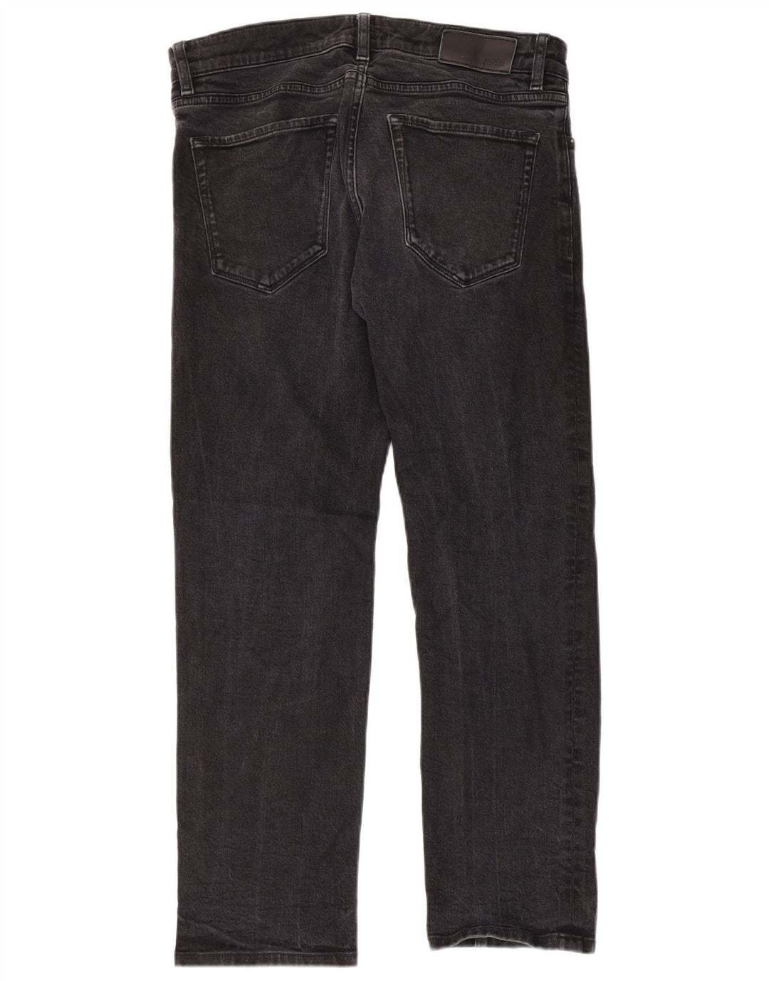 Hugo Boss Herren Straight Jeans W32 L27 Graue Baumwolle