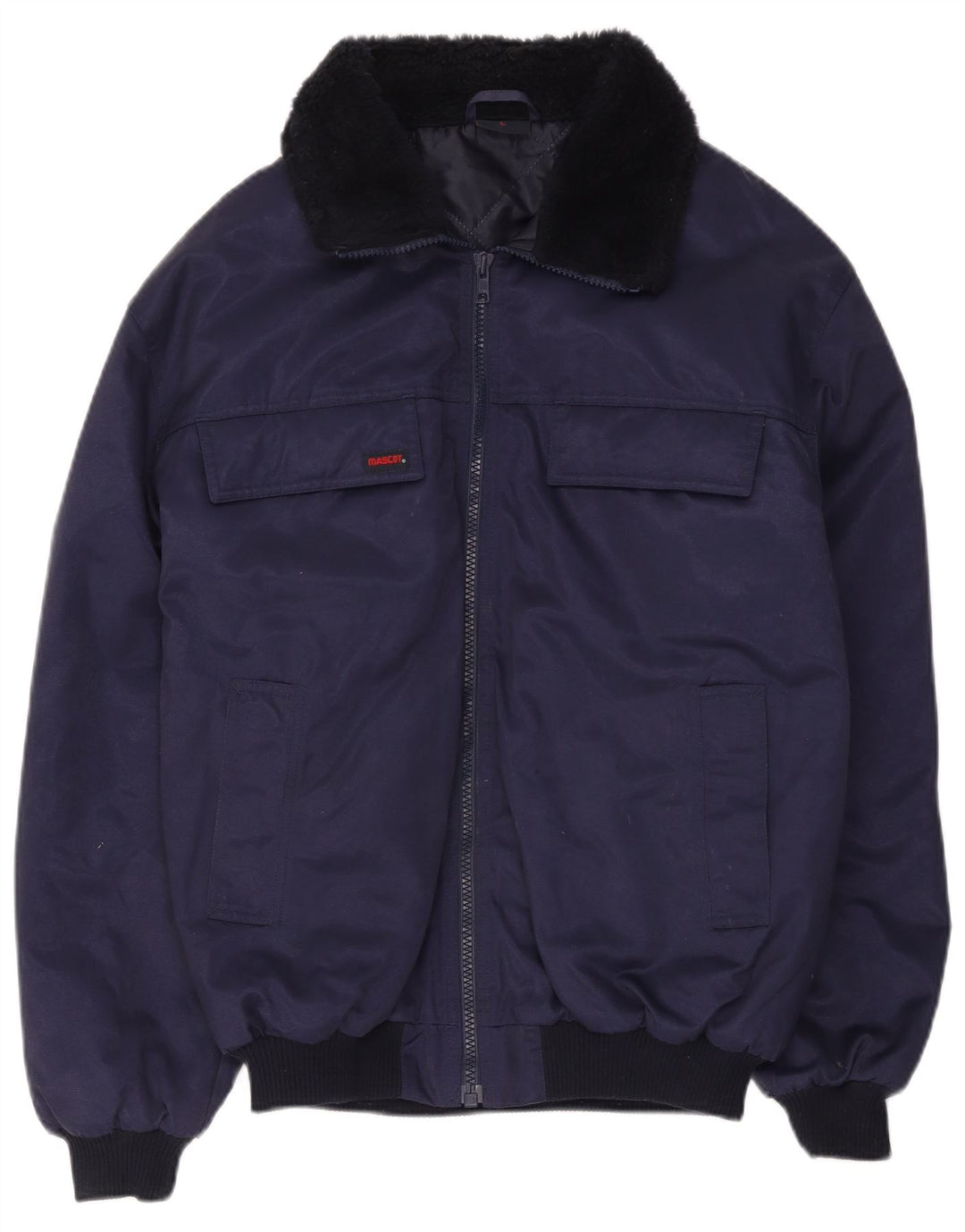 Mascot Herren-Bomberjacke, UK 40, groß, marineblau, Blockfarben, Baumwolle